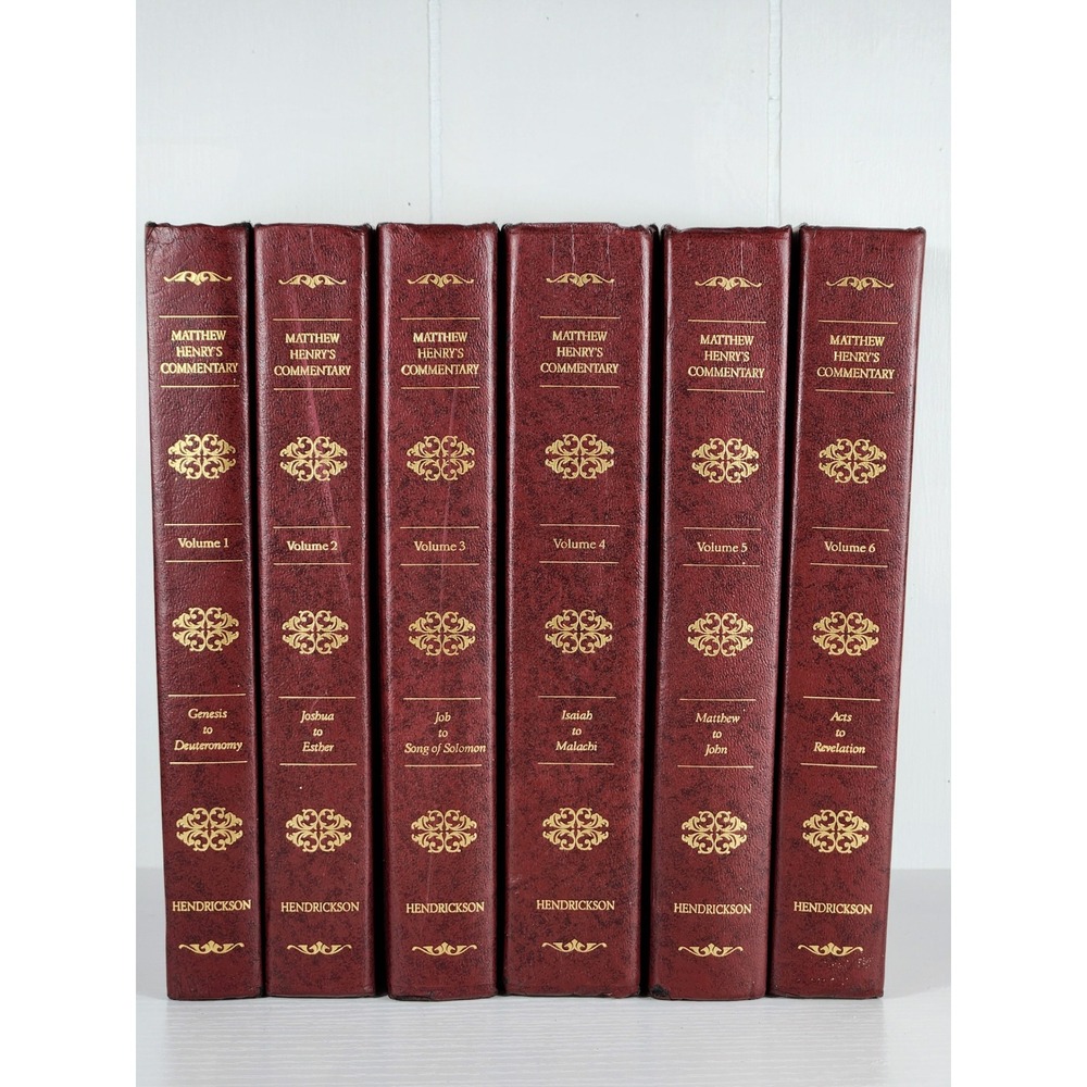 Matthew Henry's Commentary on the Whole Bible 6 Vol Set Hendrickson Hardcover